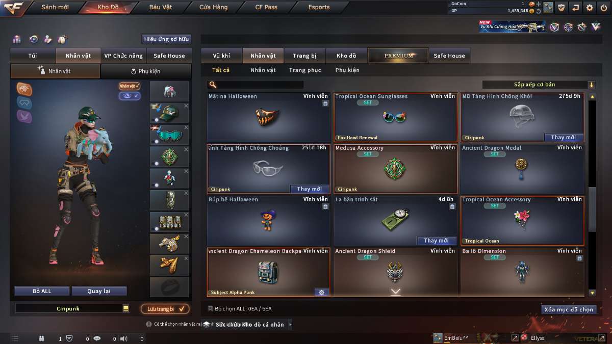 shop acc cf uy tin gia re